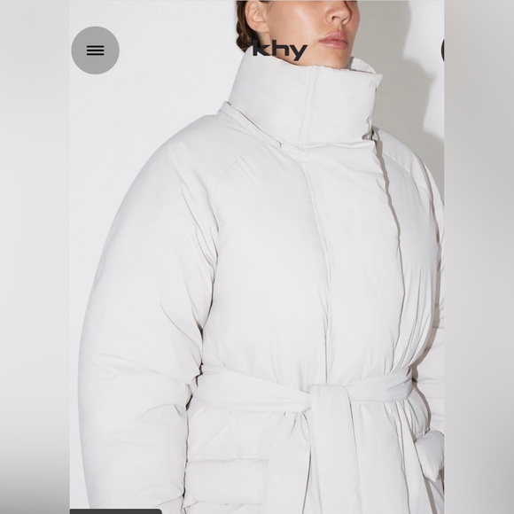 NWT MAXI LENGTH NYLON PUFFER COAT WITH REMOVABLE HOOD - Picture 2 of 4